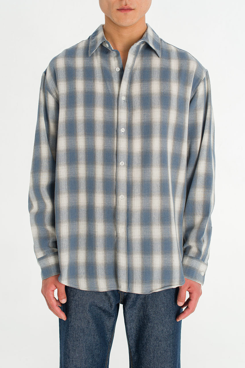 Menswear | Blurred Shirt, Blue