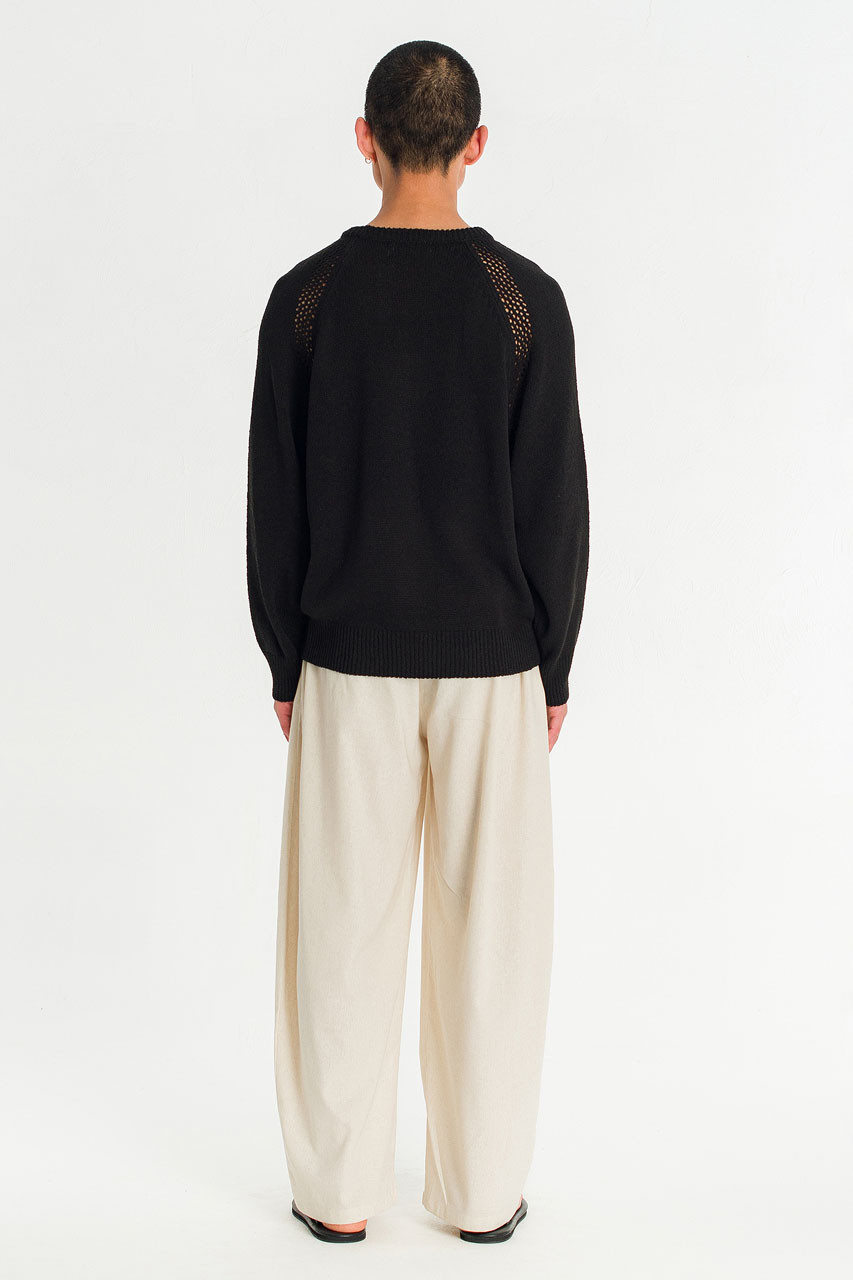 Menswear | Pointelle Knit, Black