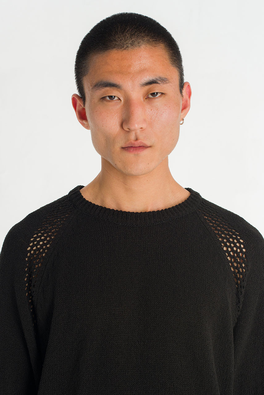Menswear | Pointelle Knit, Black