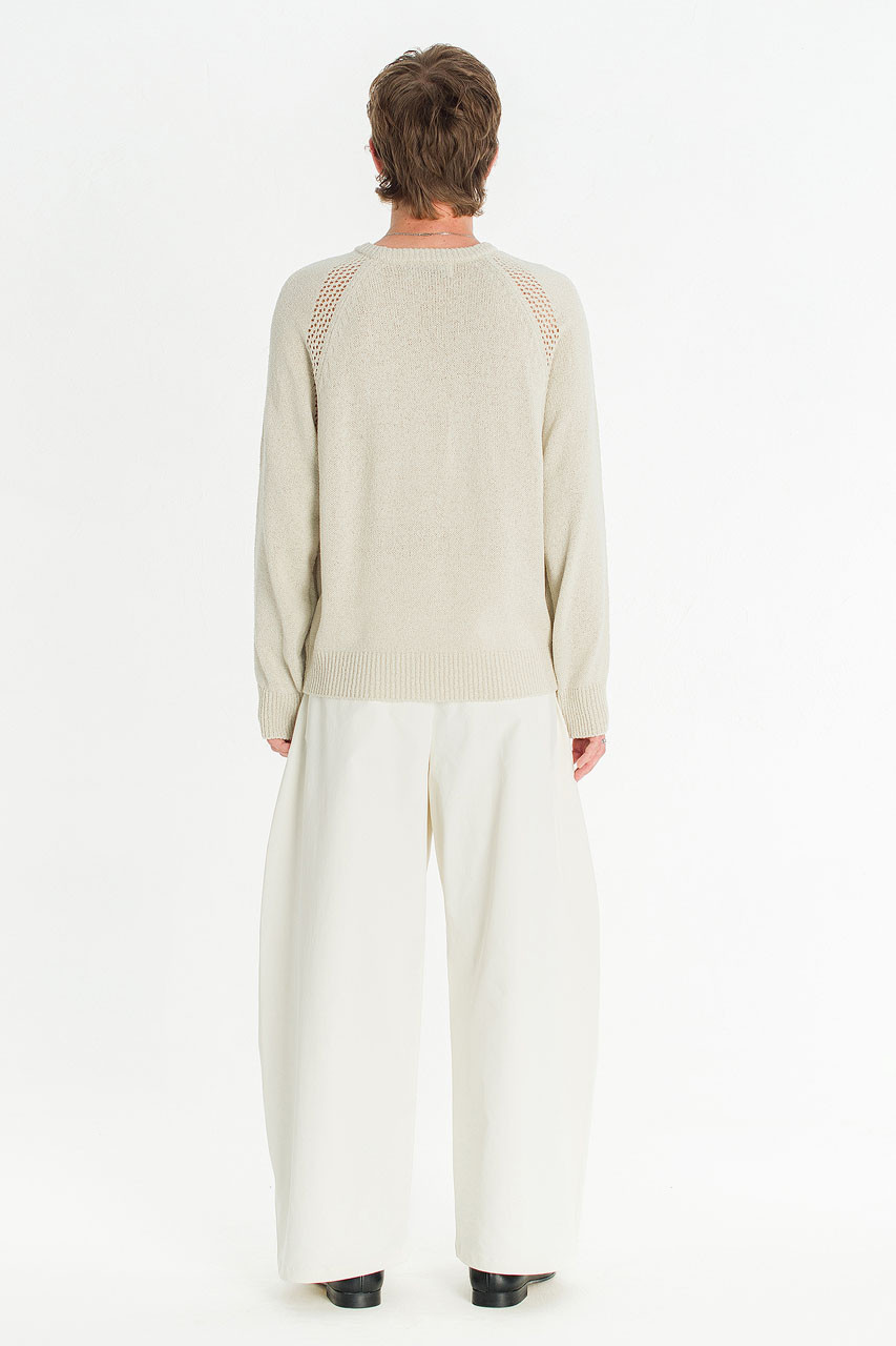 Menswear | Pointelle Knit, Oat Beige