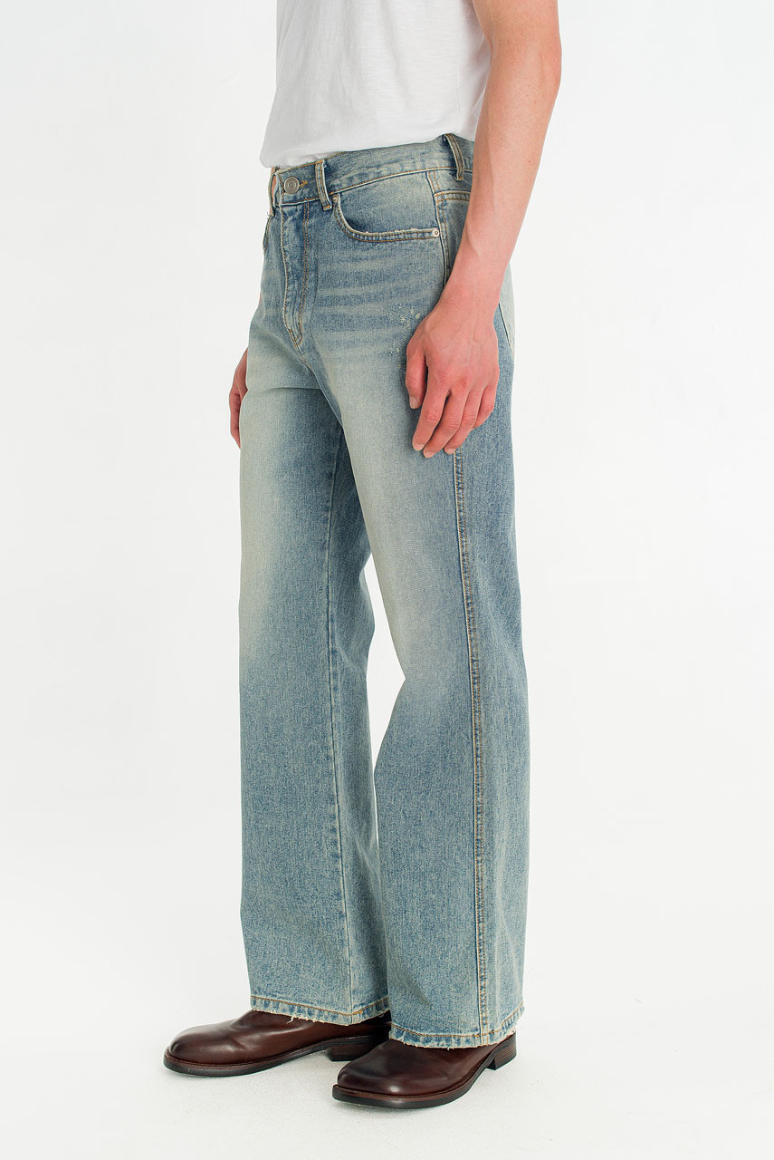Menswear | Flared Jeans, Mid Blue