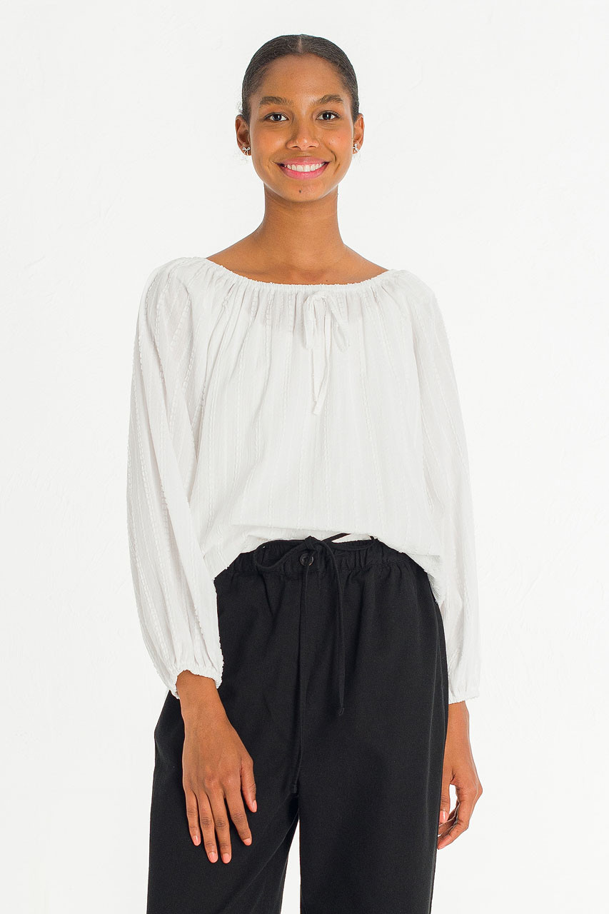 Aurelie Soft Blouse, White