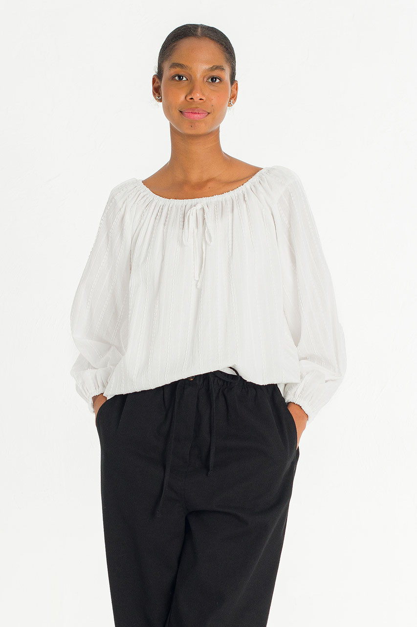 Aurelie Soft Blouse, White