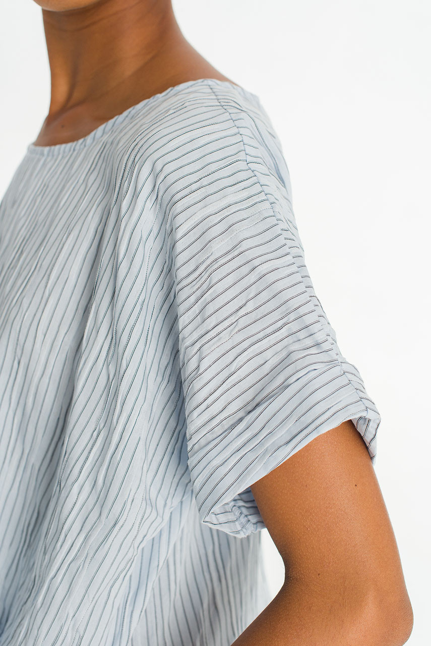 Floairy Pin Stripe Dress, Blue