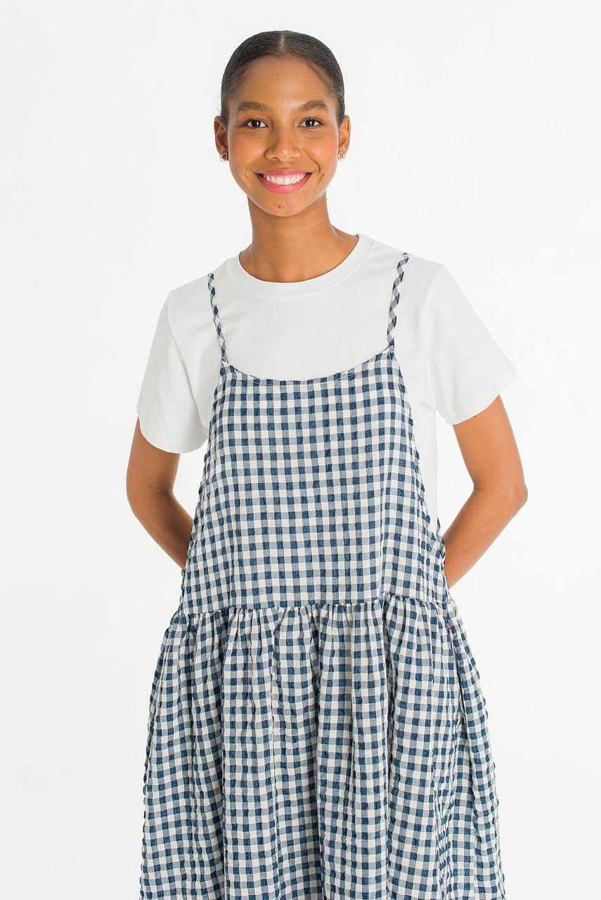 andwang Élégance Ribbon Dress check Dress Ribbon Élégance andwang check
