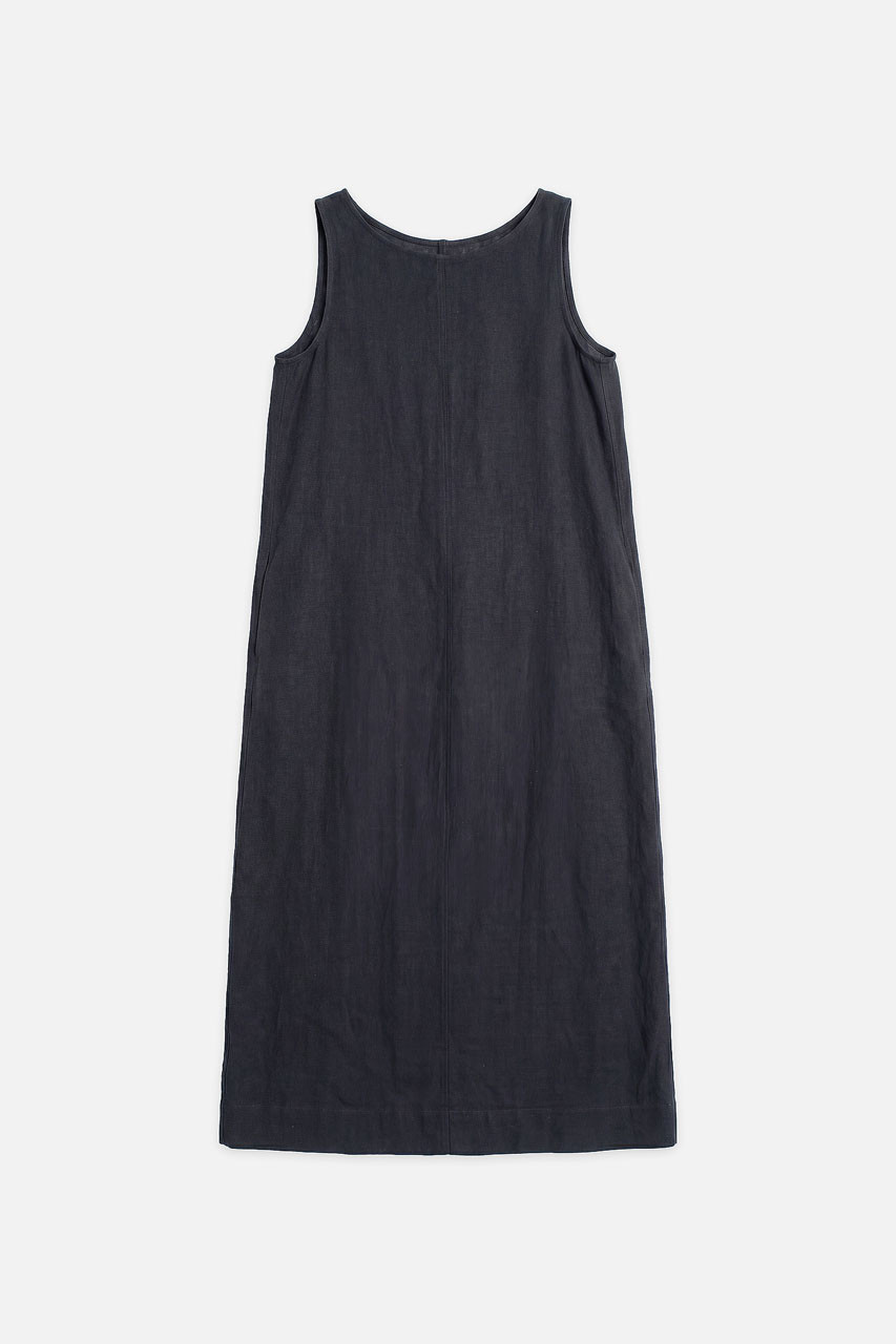 Sorento Linen Dress, Navy