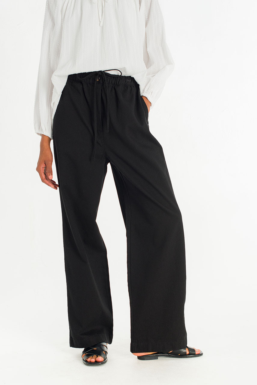 Draw String Box Chino, Black