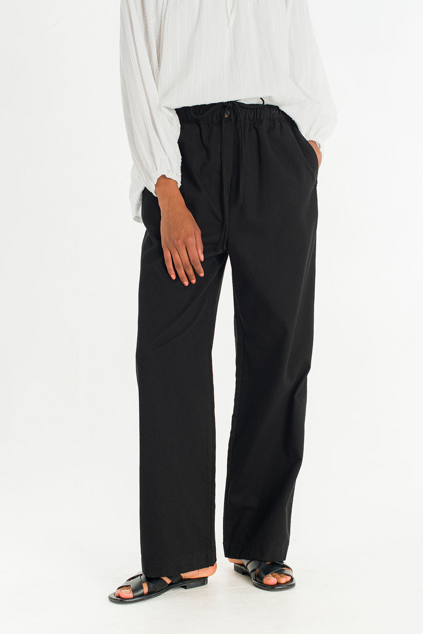 Draw String Box Chino, Black