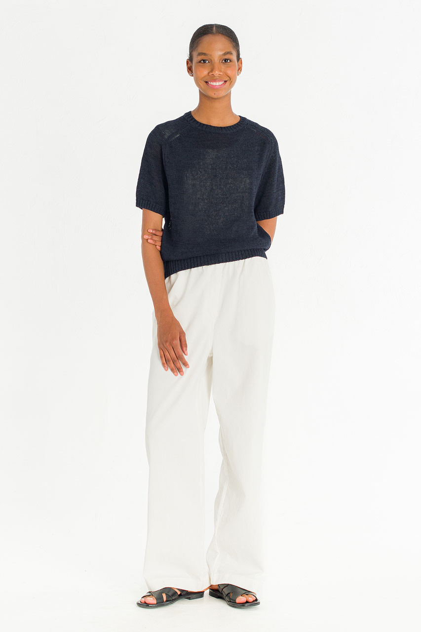 Draw String Box Chino, Ivory