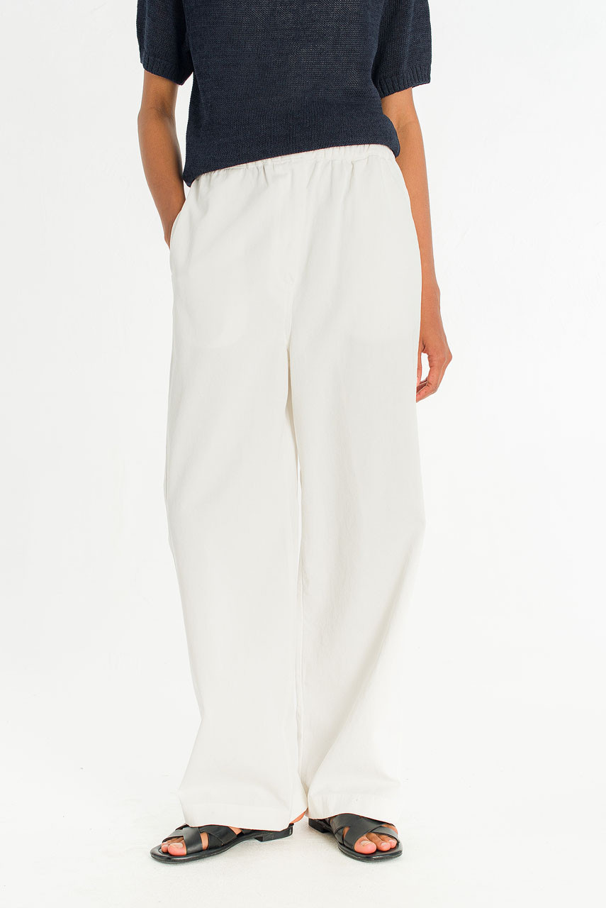 Draw String Box Chino, Ivory
