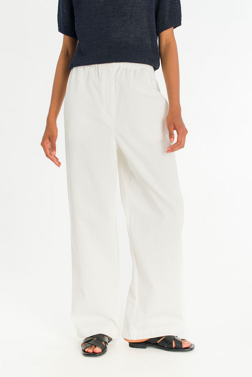 Draw String Box Chino, Ivory