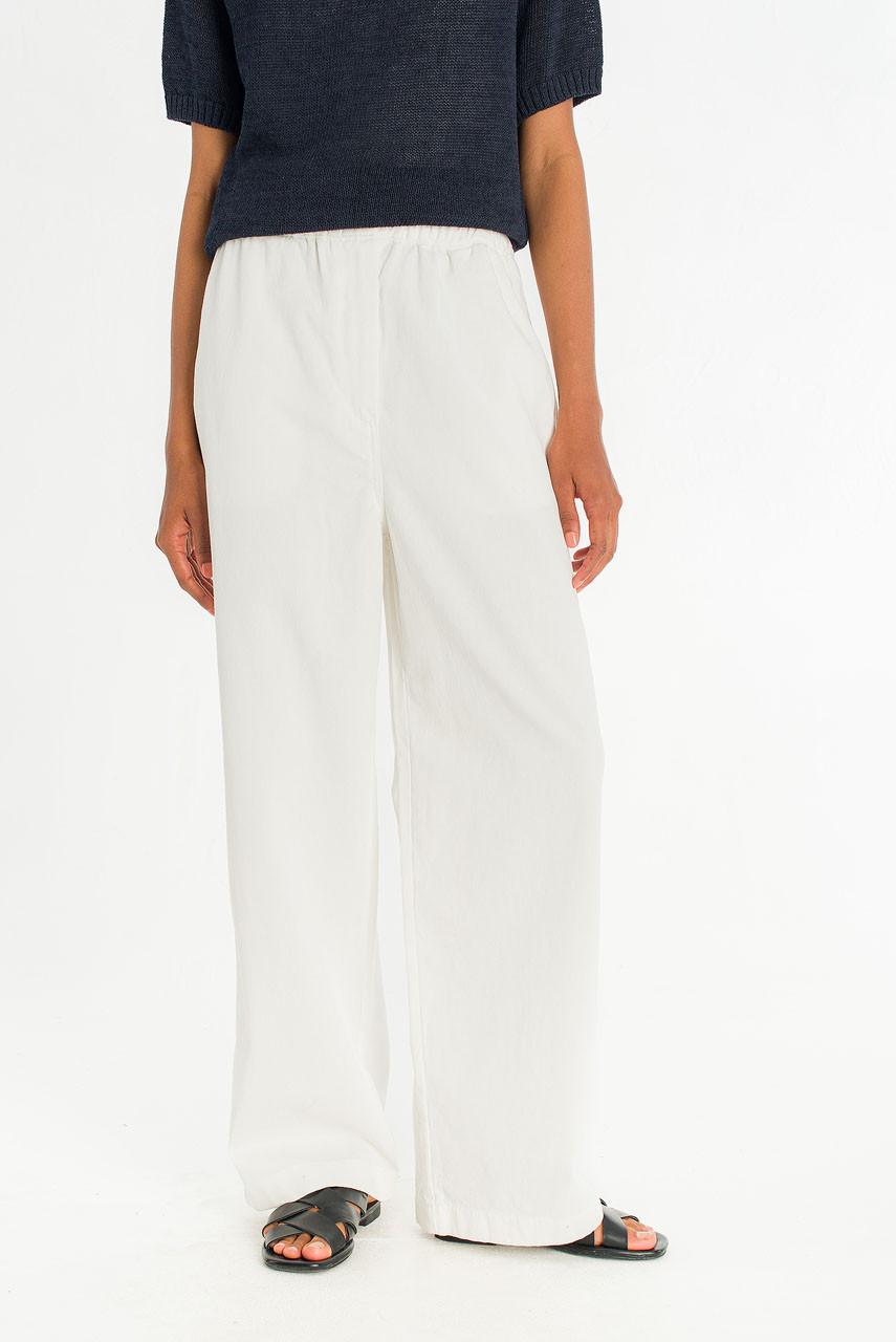 Draw String Box Chino, Ivory