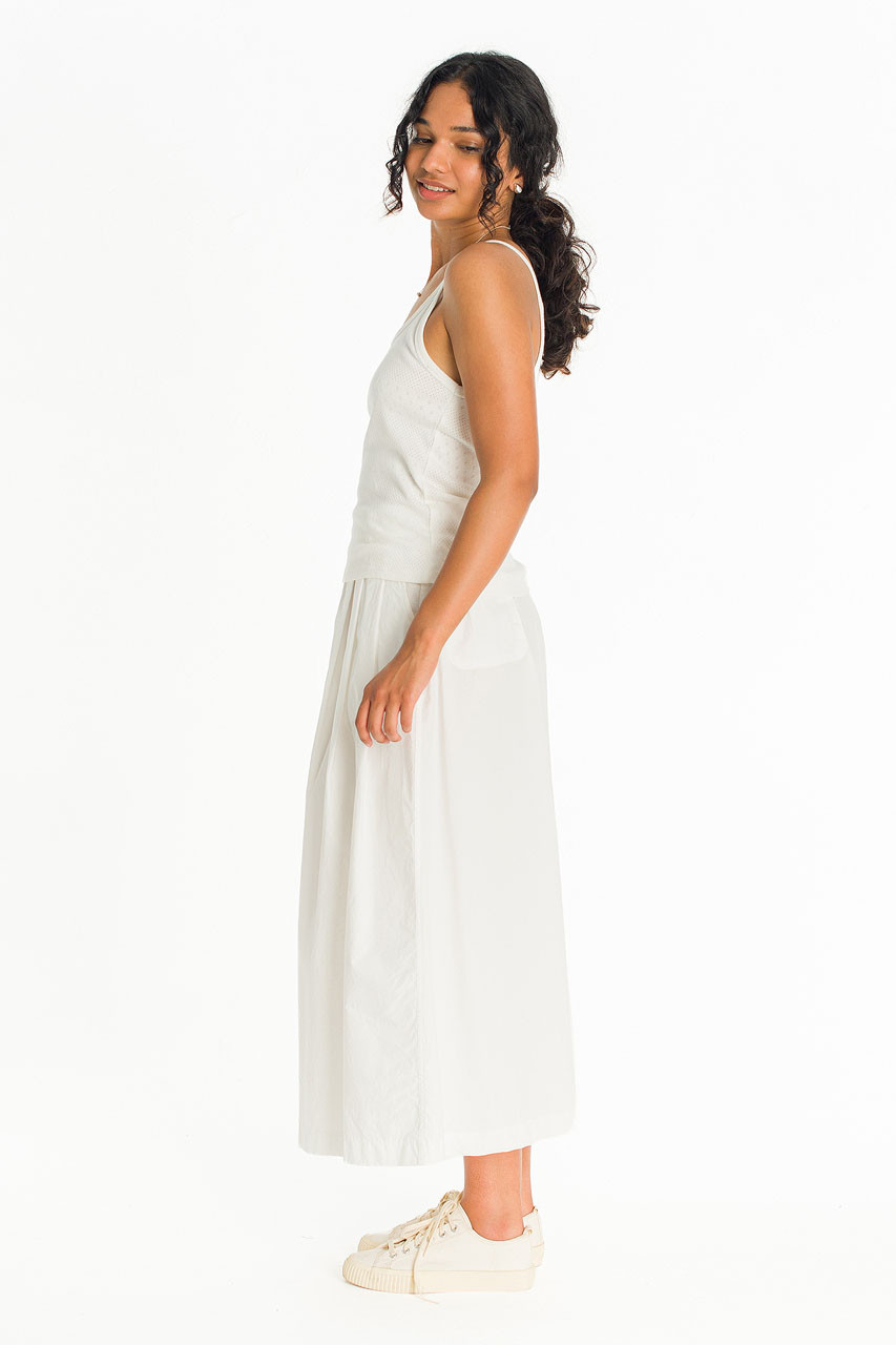 Eyelet Sleeveless Tee, Ivory