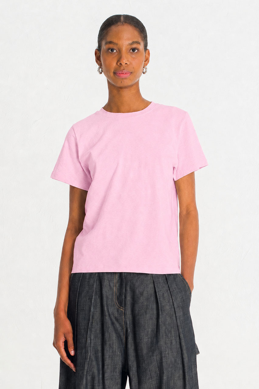 Via Soft Short Sleeve Tee, Pink