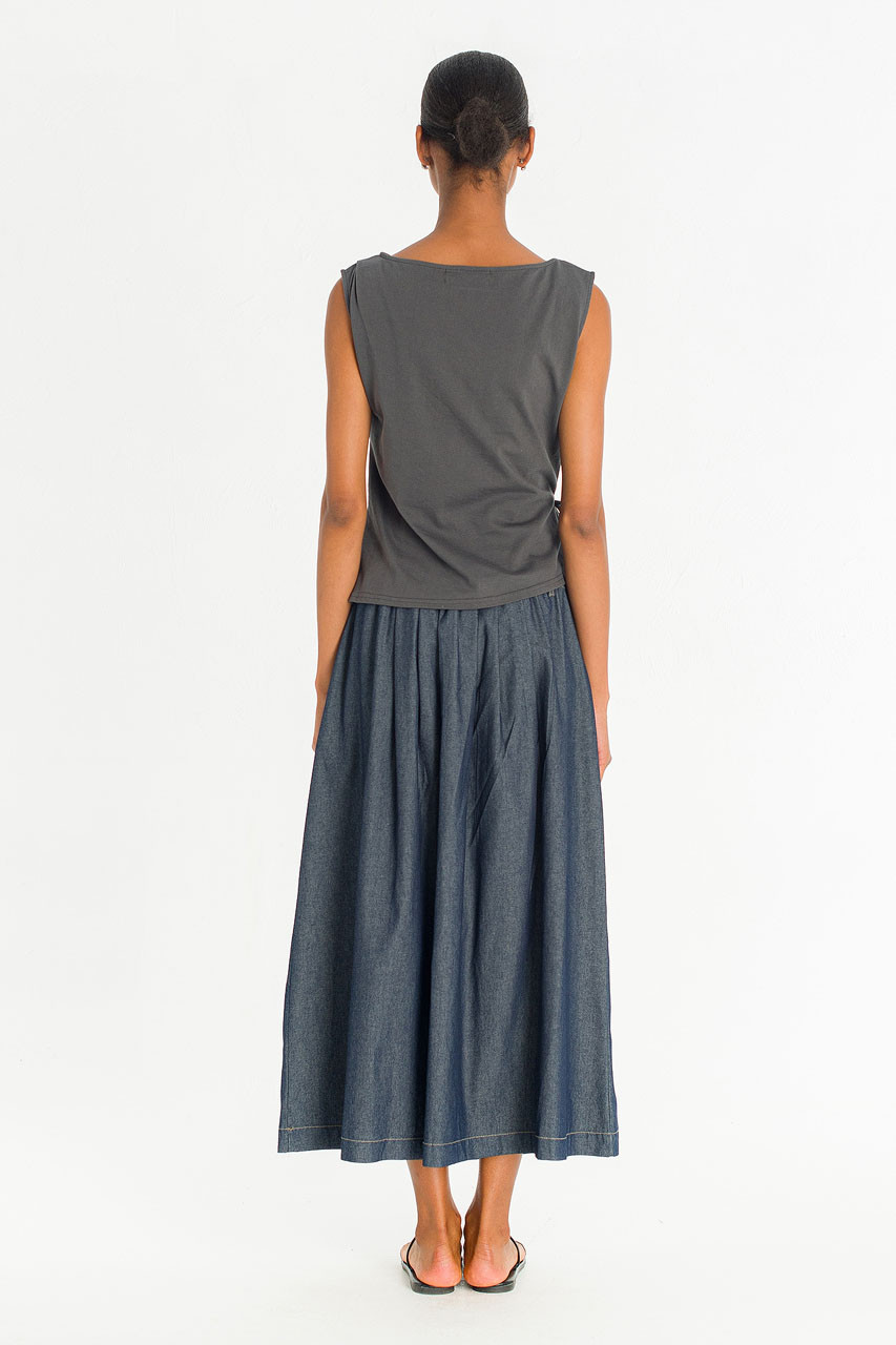 Wrap Style Tee, Charcoal