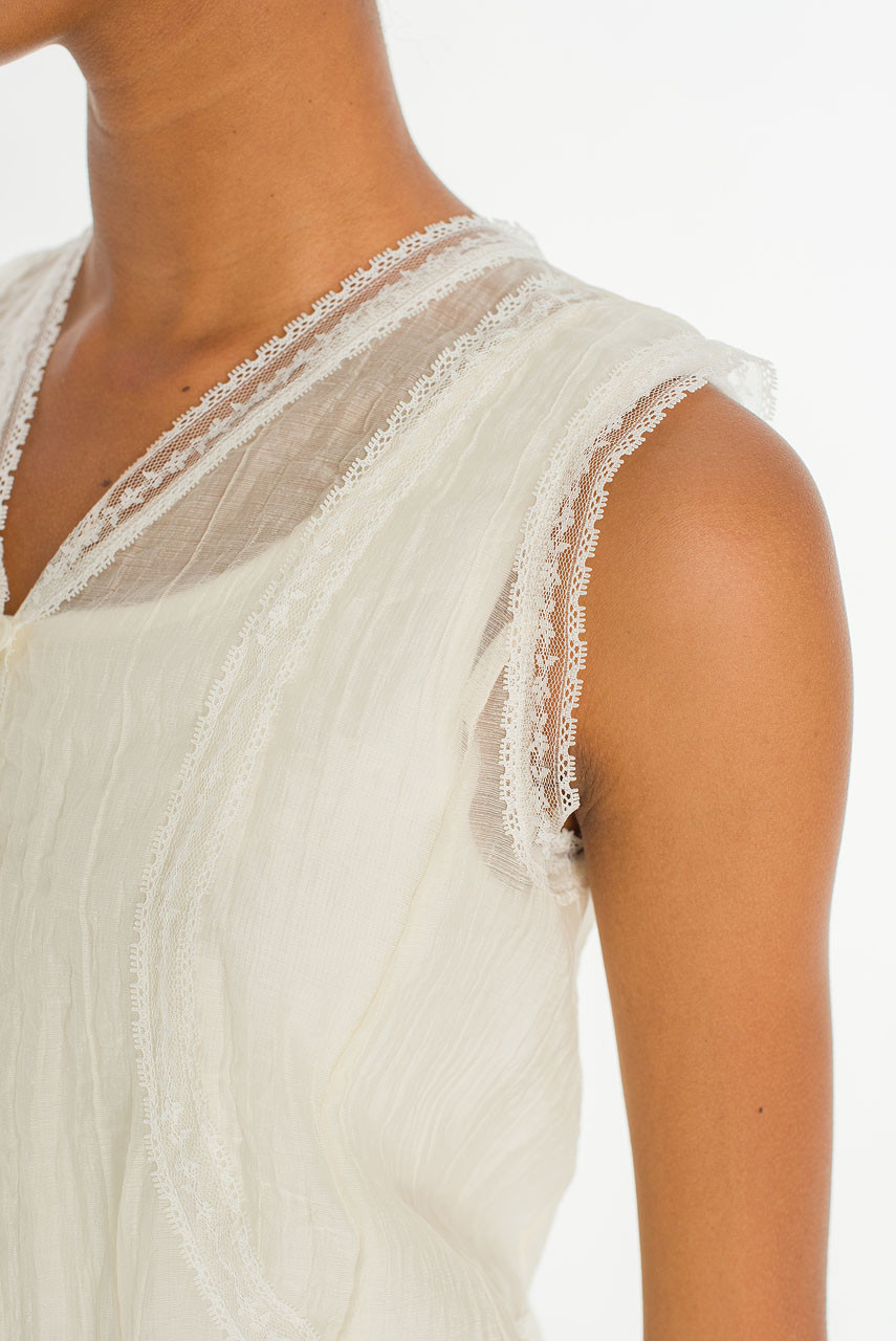 Hether Lace Blouse, Cream