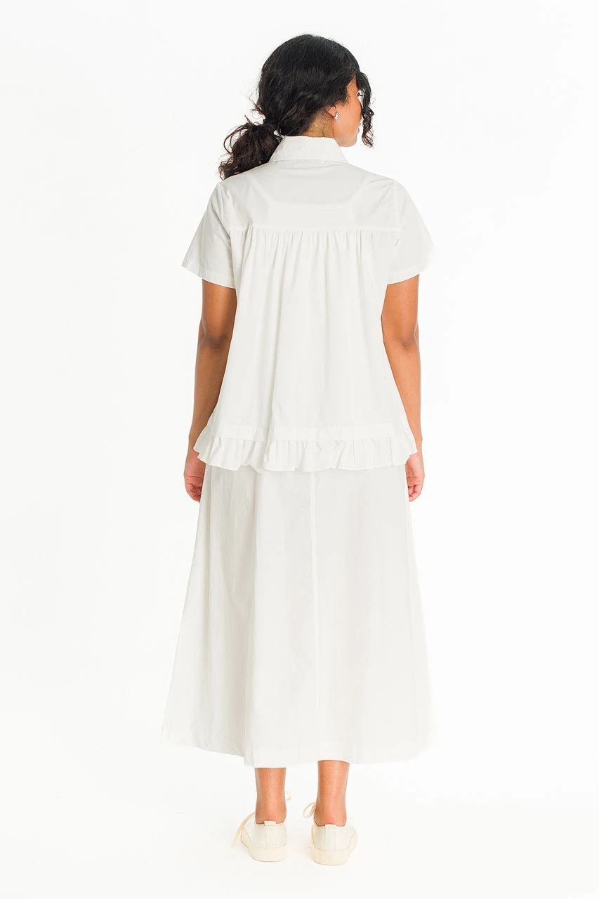 Edith Frill Blouse, Ivory