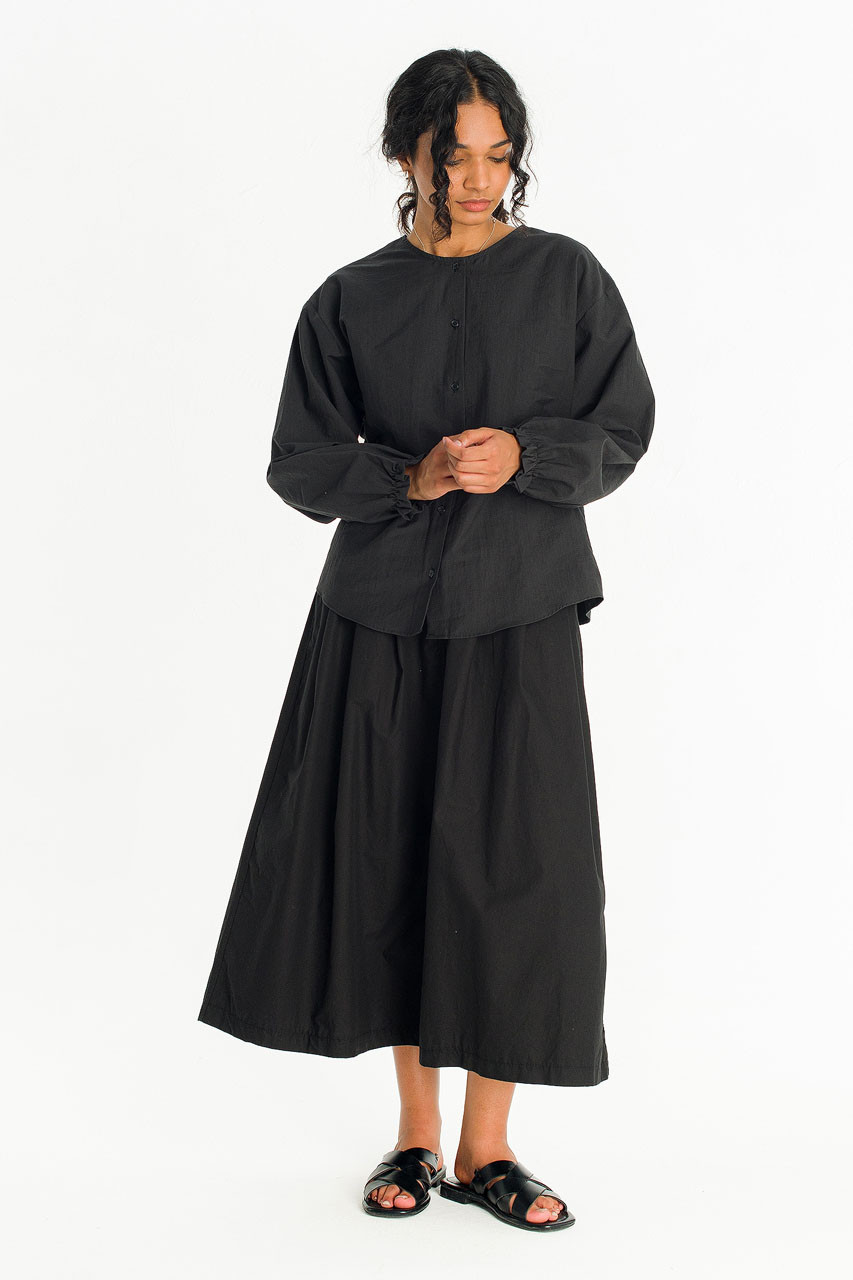 Easy Soft Round Neck Shirt, Black