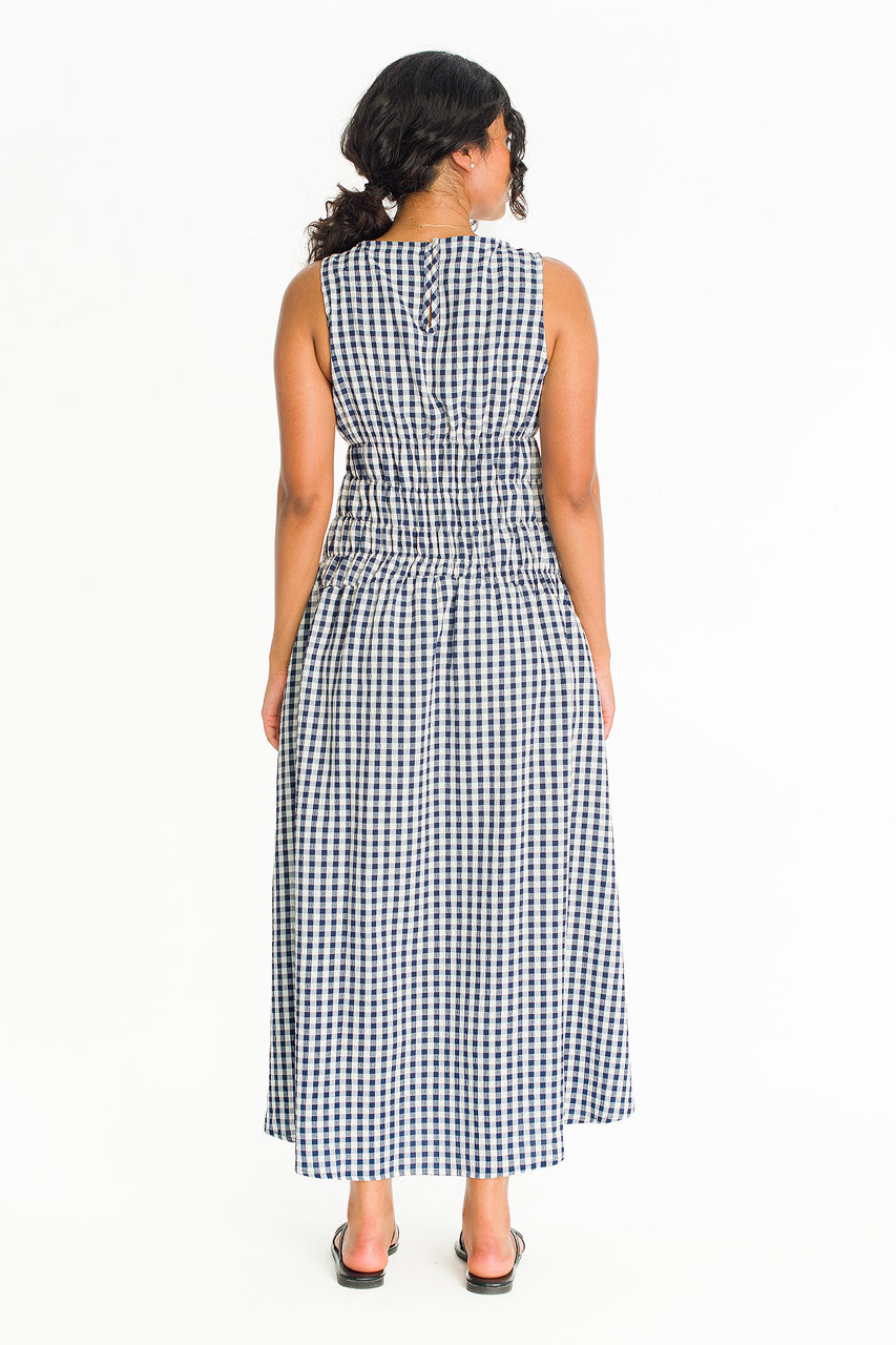 Sara Stripe Dress, Navy