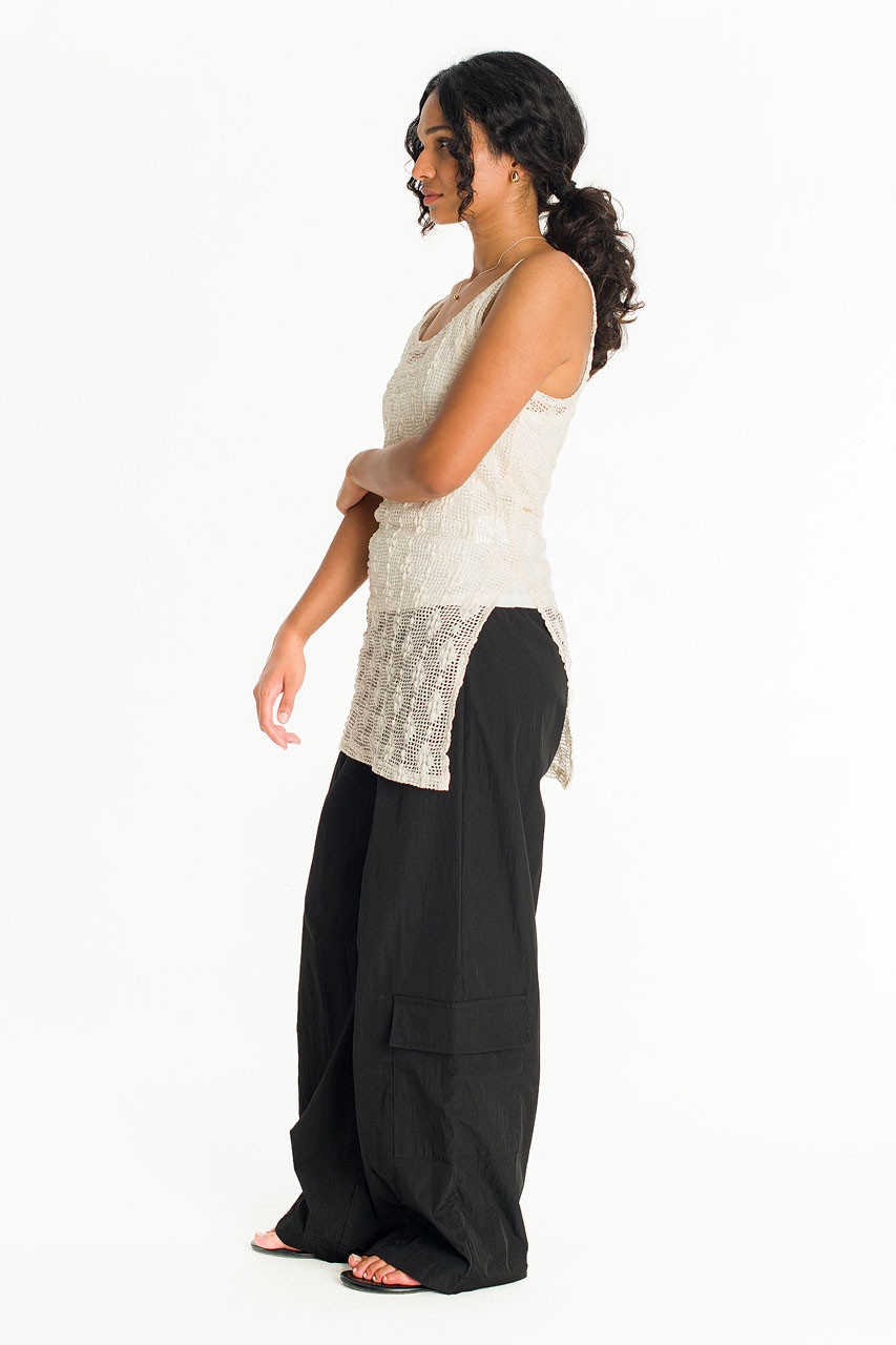 Betty Crochet Tunic, Beige