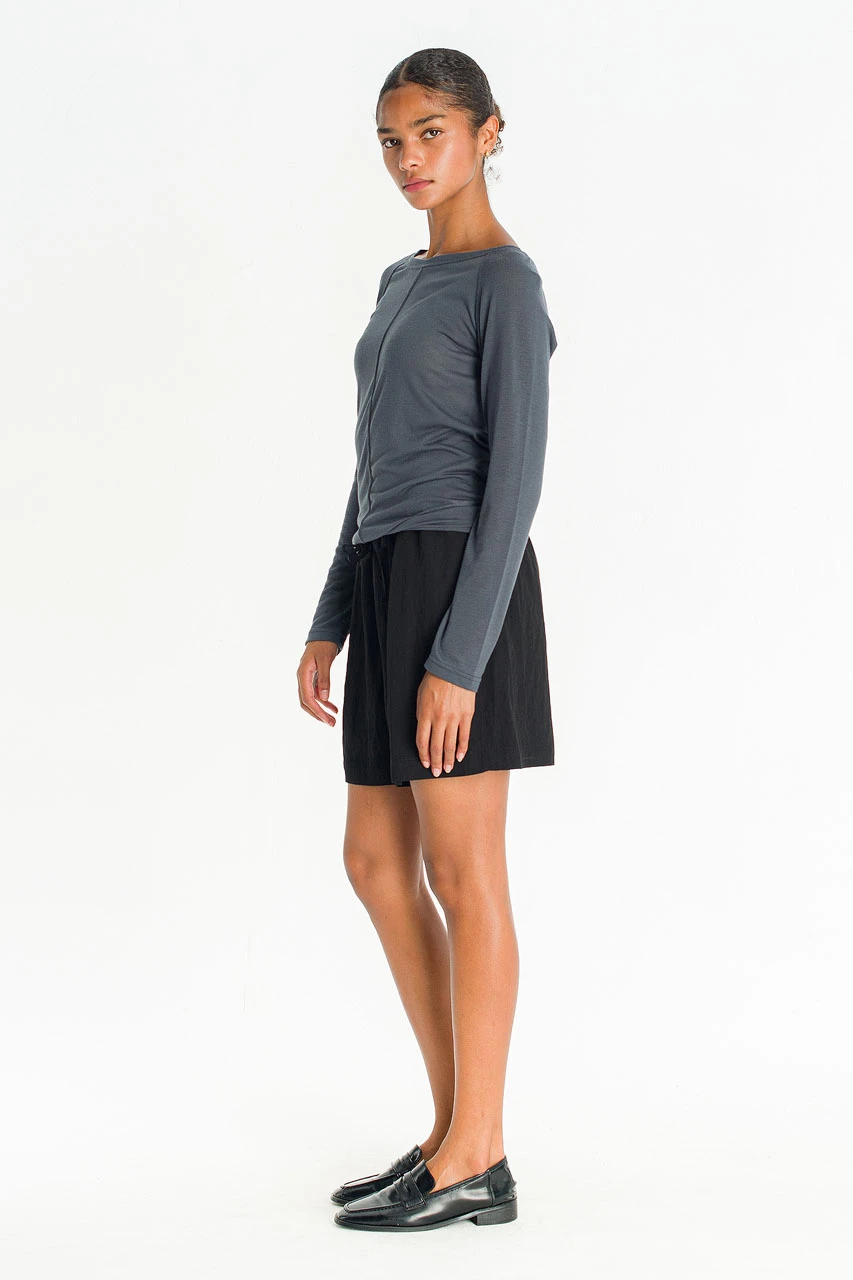 Jane See-Thru Tee, Grey