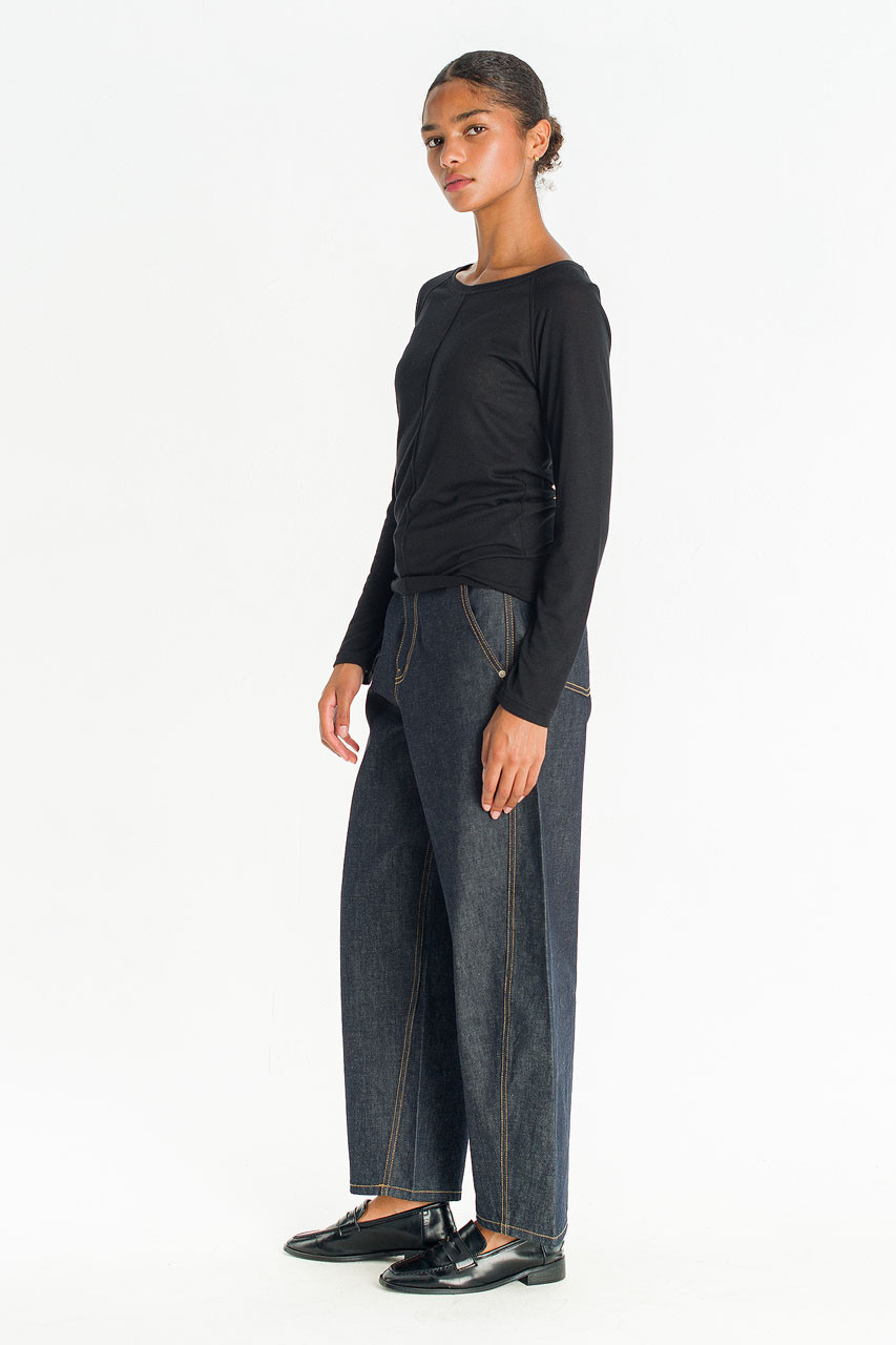 Jane See-Thru Tee, Black