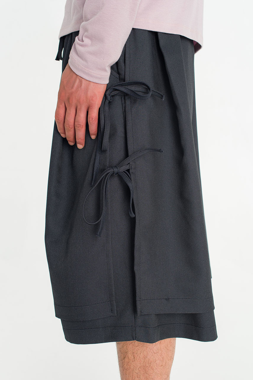 Menswear | Hakama Shorts, Black