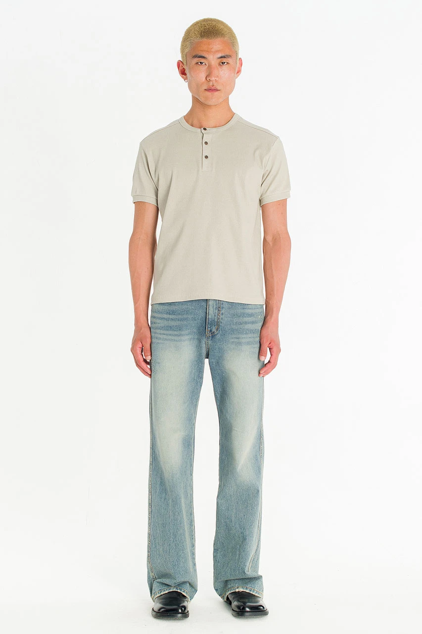 Menswear | Pigment Henley Tee, Beige