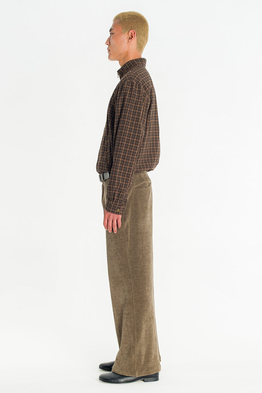 Menswear | Glen Check Blouson, Beige