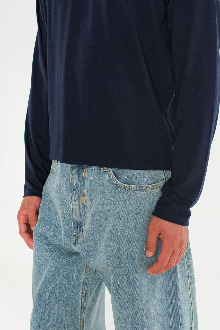 Menswear | Stack Long-Sleeve Tee, Navy