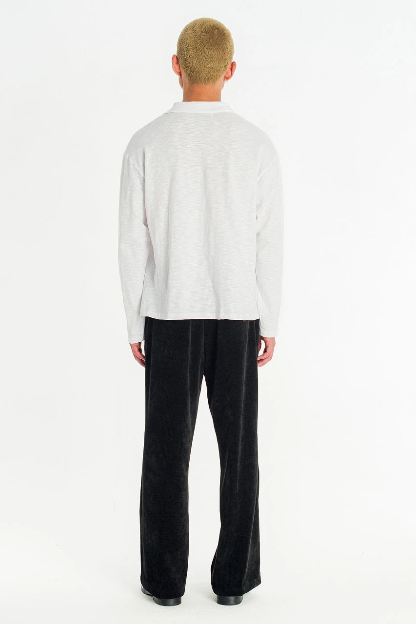 Menswear | Slub Polo Tee, White