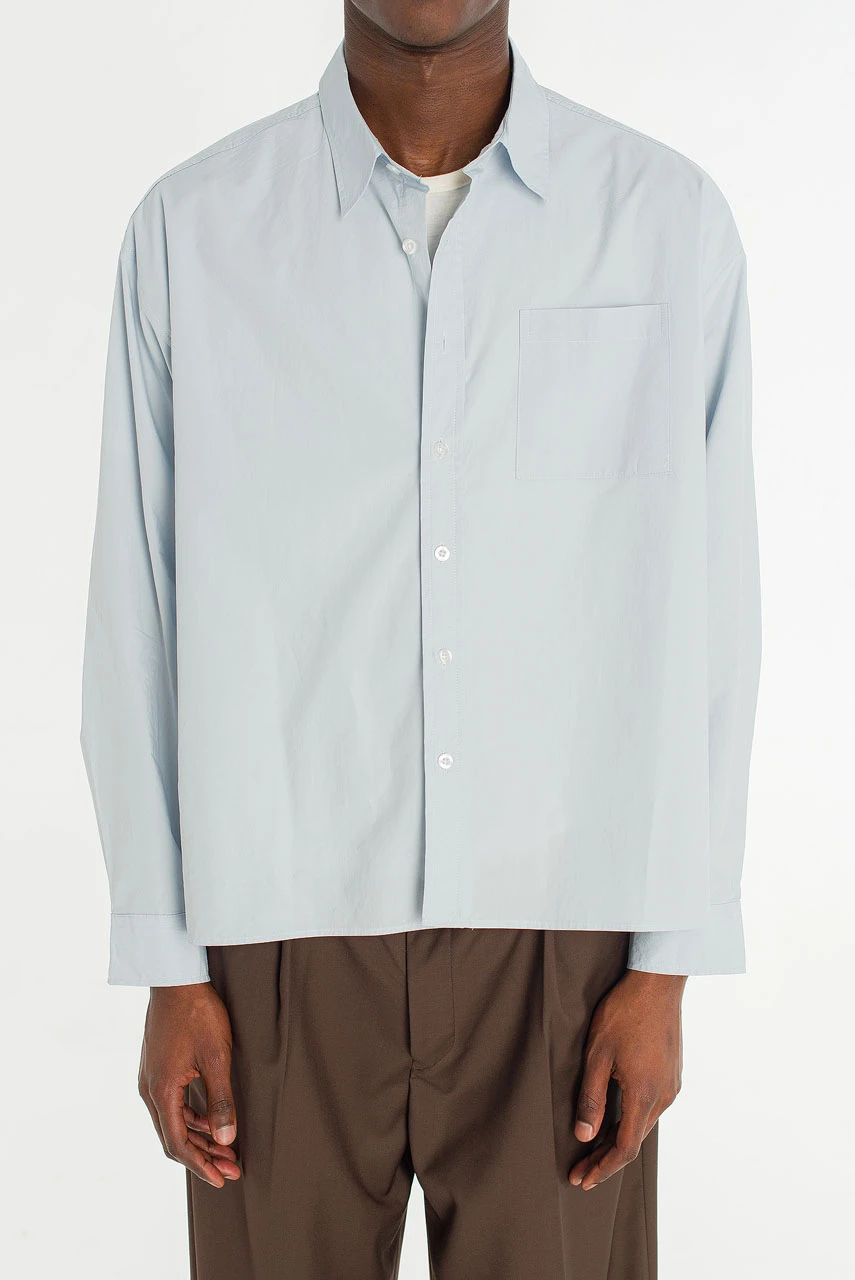Menswear | HD Cropped Shirt, Sky Blue