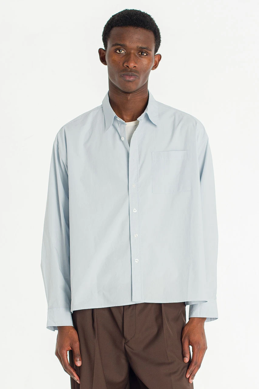 Menswear | HD Cropped Shirt, Sky Blue