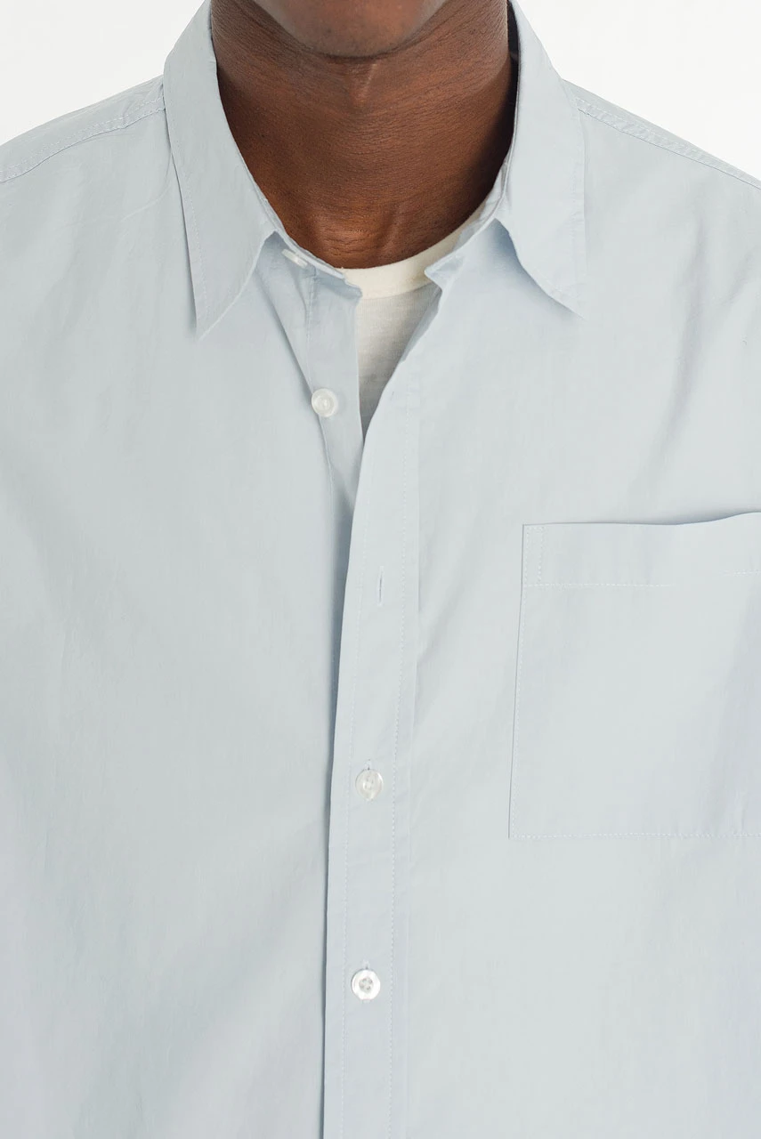 Menswear | HD Cropped Shirt, Sky Blue
