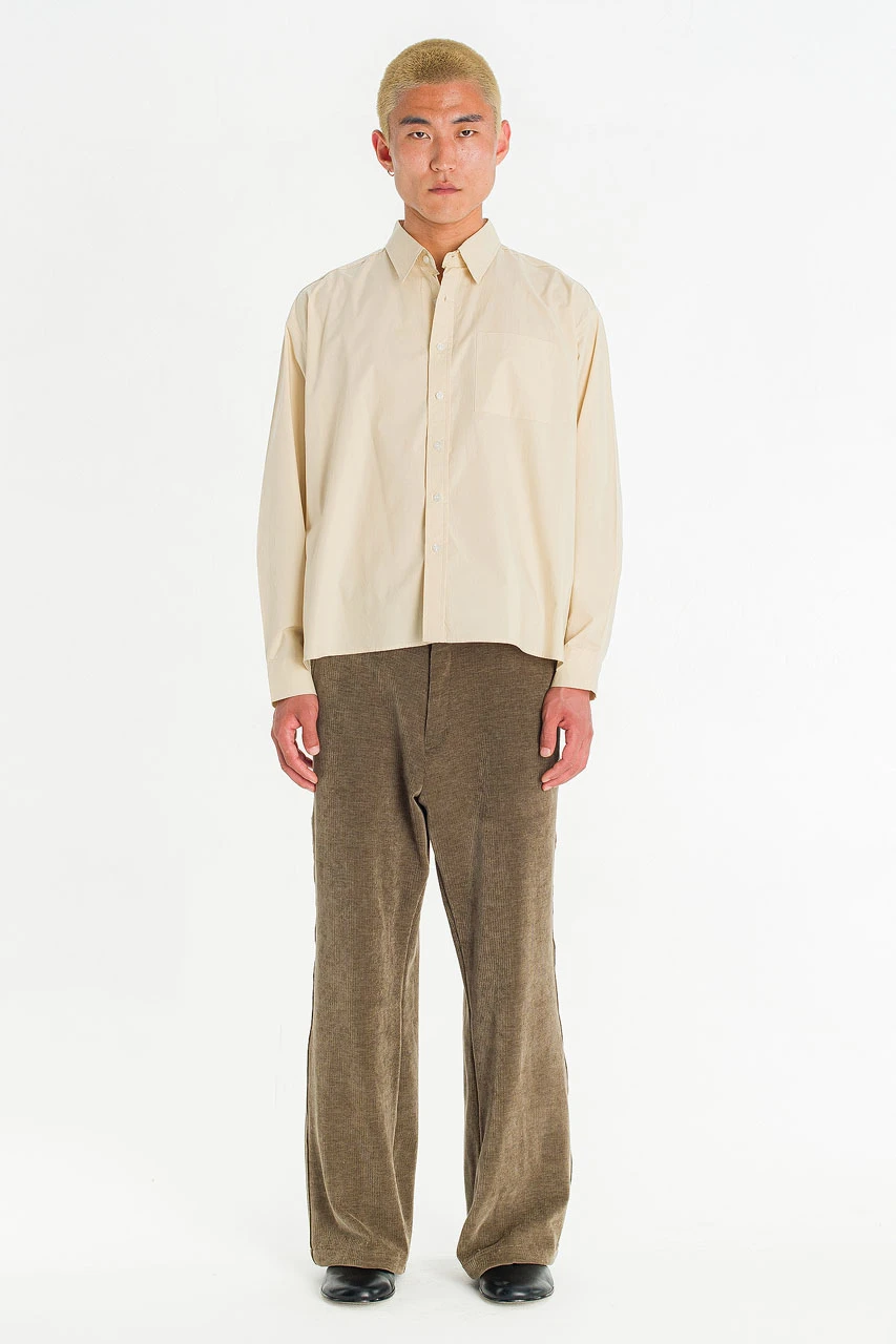 Menswear | HD Cropped Shirt, Beige