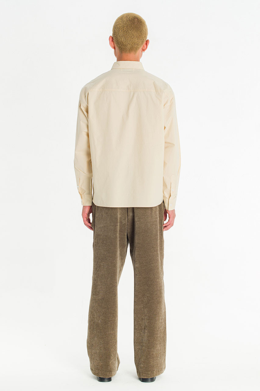 Menswear | HD Cropped Shirt, Beige
