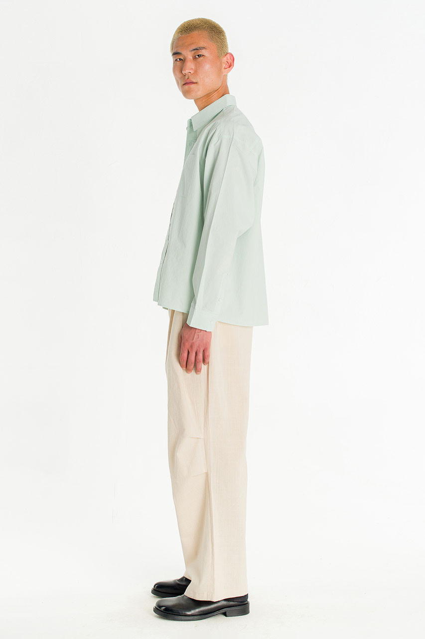 Menswear | HD Cropped Shirt, Mint