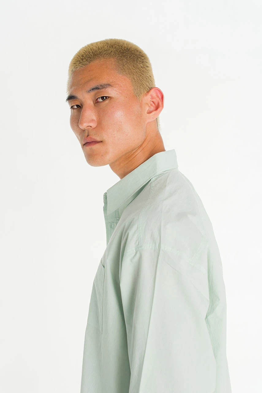 Menswear | HD Cropped Shirt, Mint