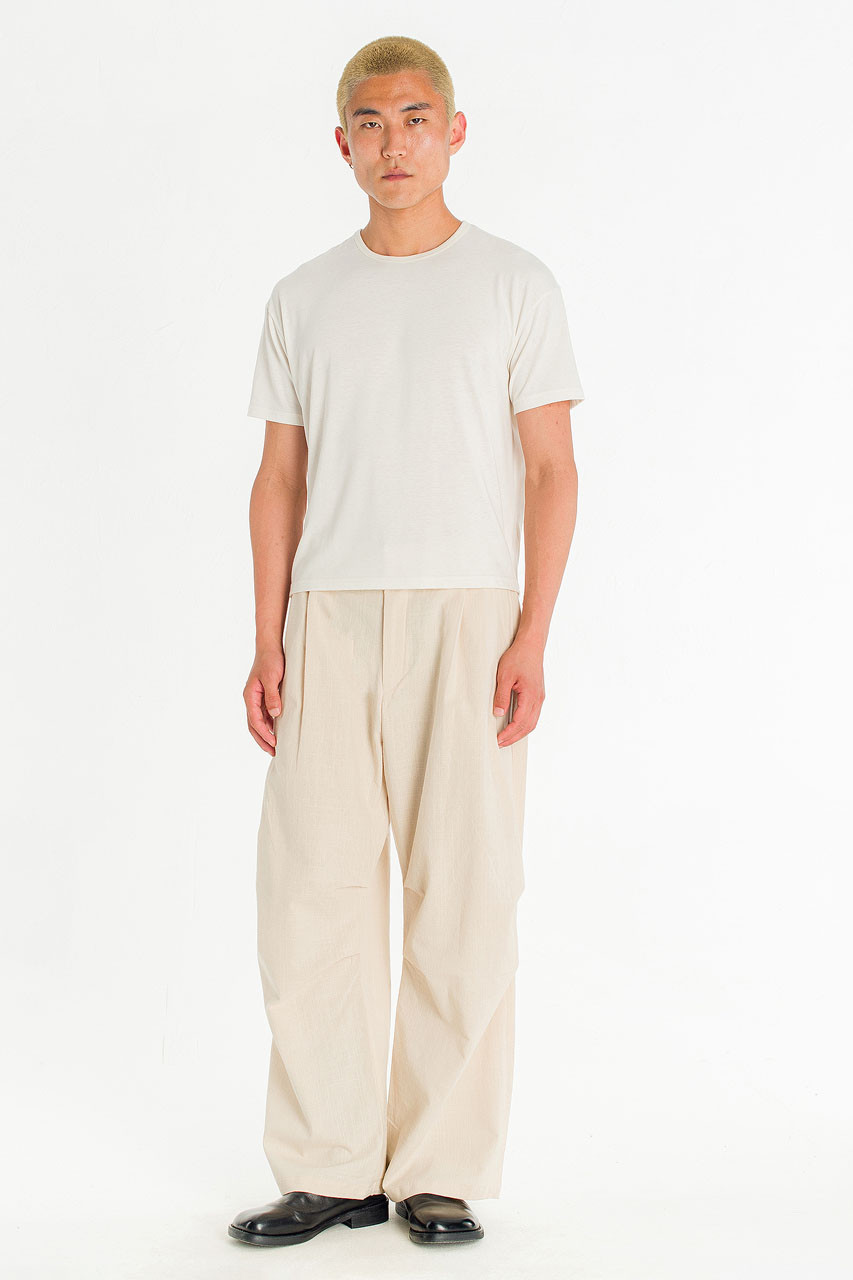 Menswear | Linen Pintuck Pants, Beige