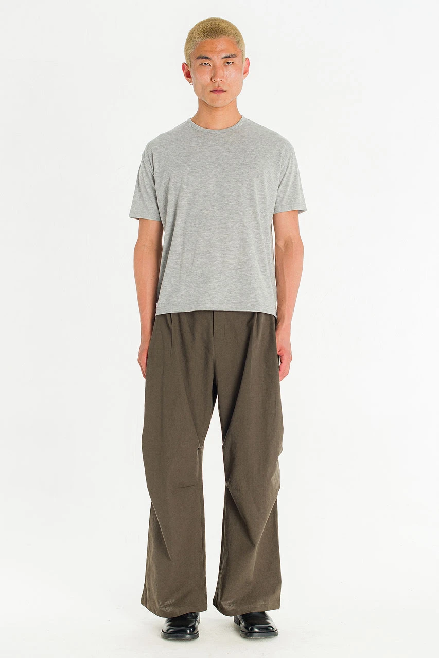 Menswear | Linen Pintuck Pants, Khaki