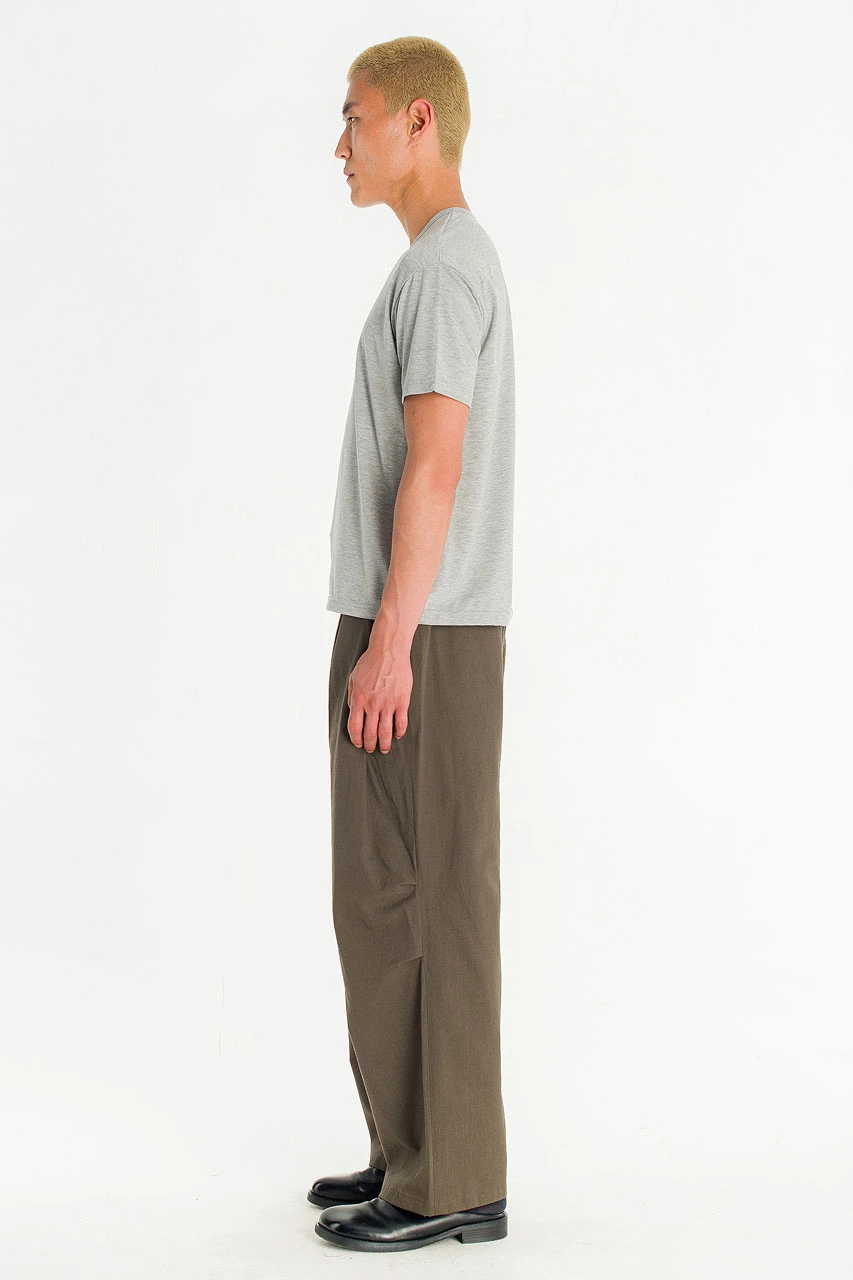 Menswear | Linen Pintuck Pants, Khaki