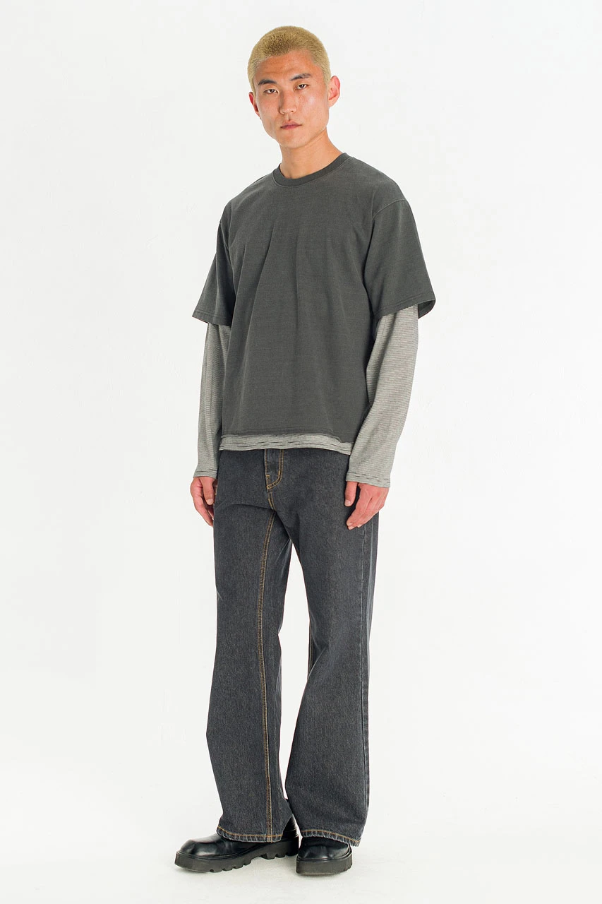 Menswear | Double Tee, Ink Grey