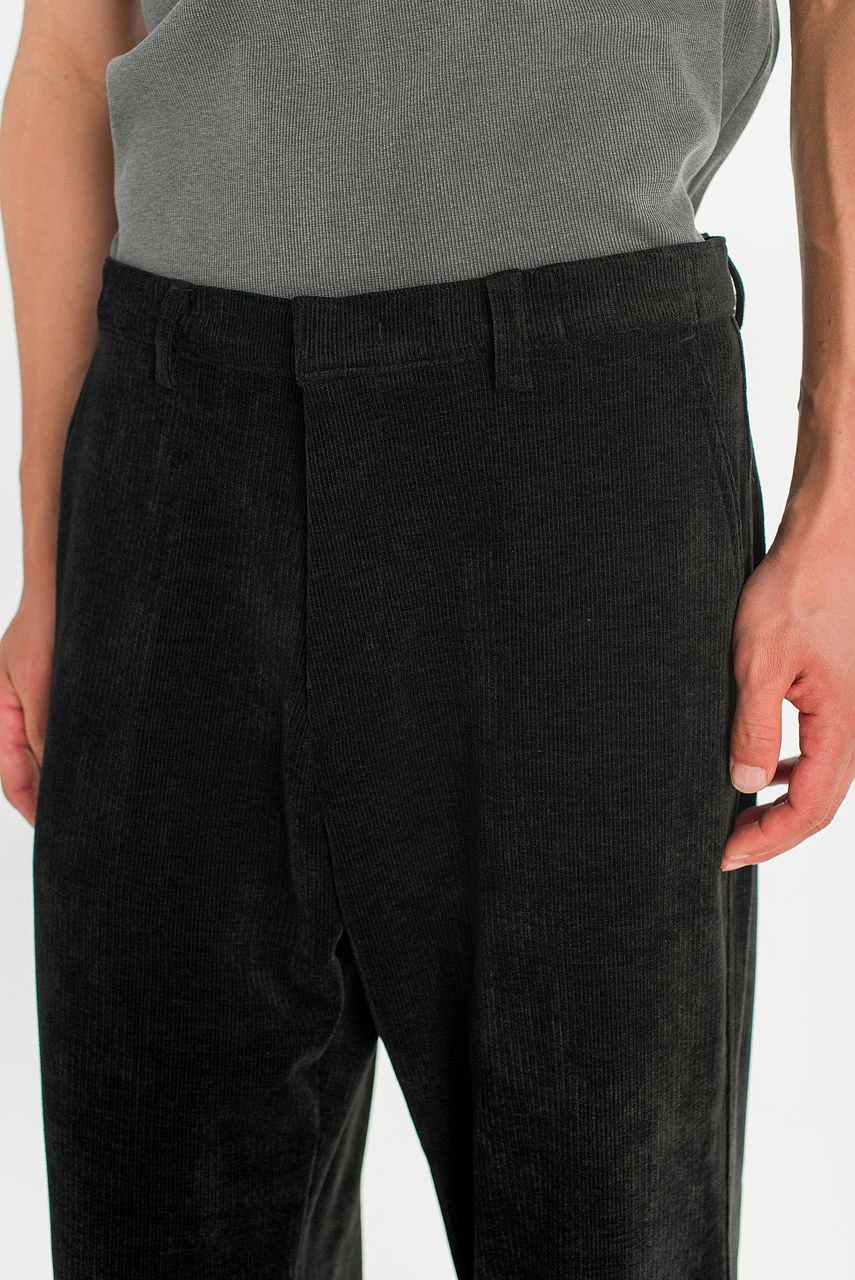Menswear | Villon Cord Trousers, Black