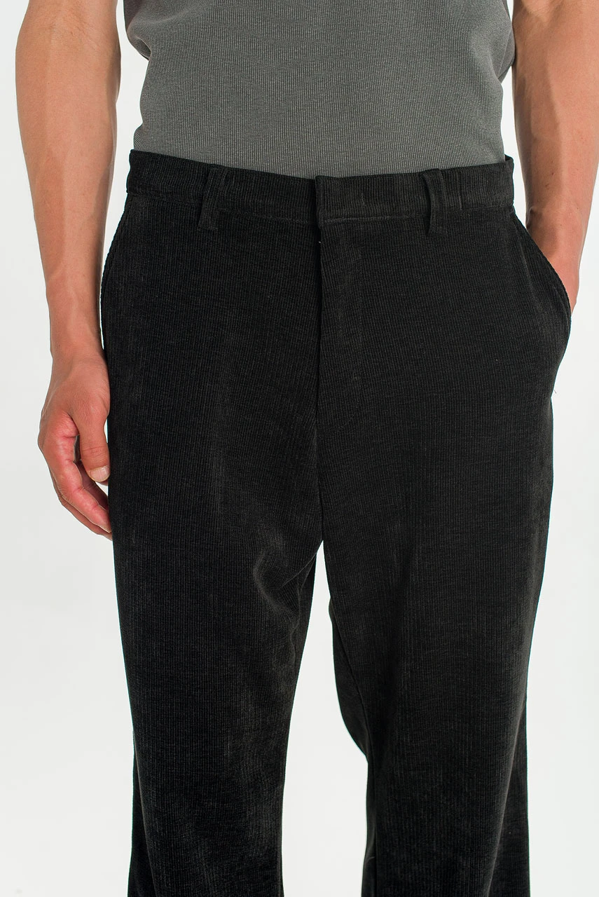 Menswear | Villon Cord Trousers, Black