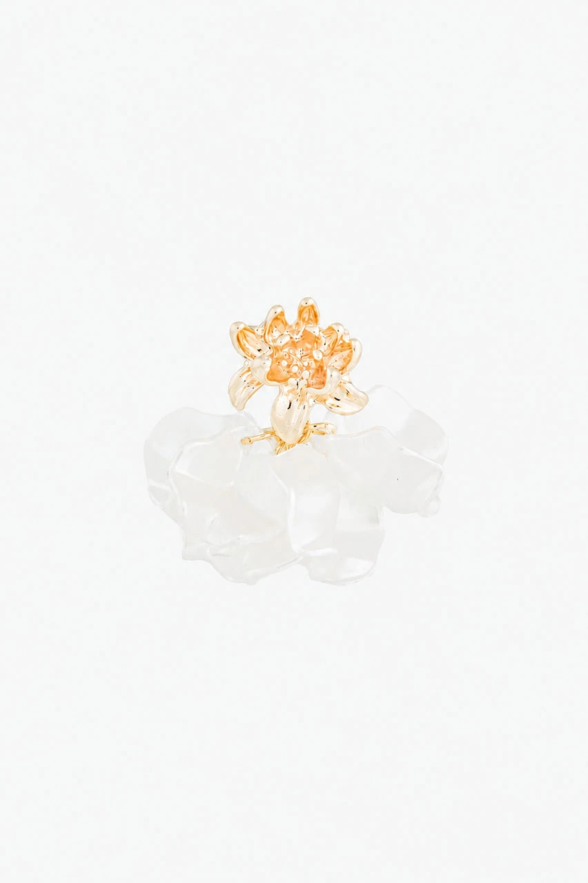 Petal Cloud Earrings, Gold