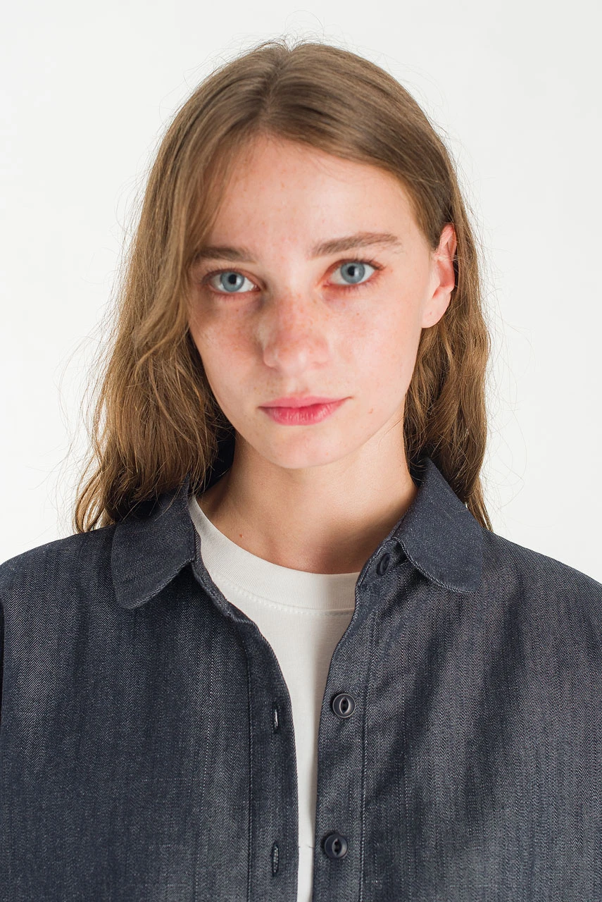 Yoko Peterpan Collar Shirt, Indigo