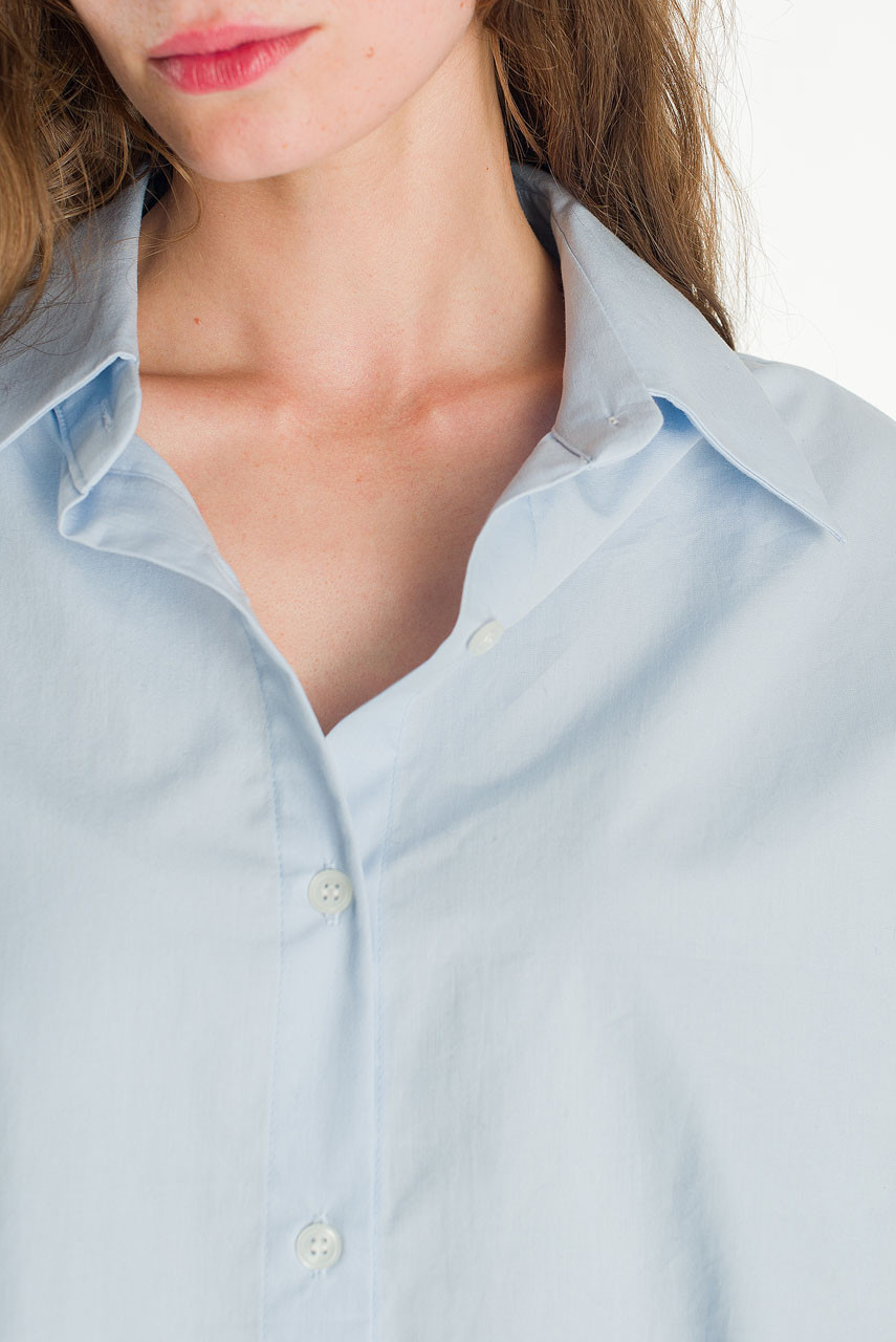 Marlow Oversized Shirt, Powder Blue