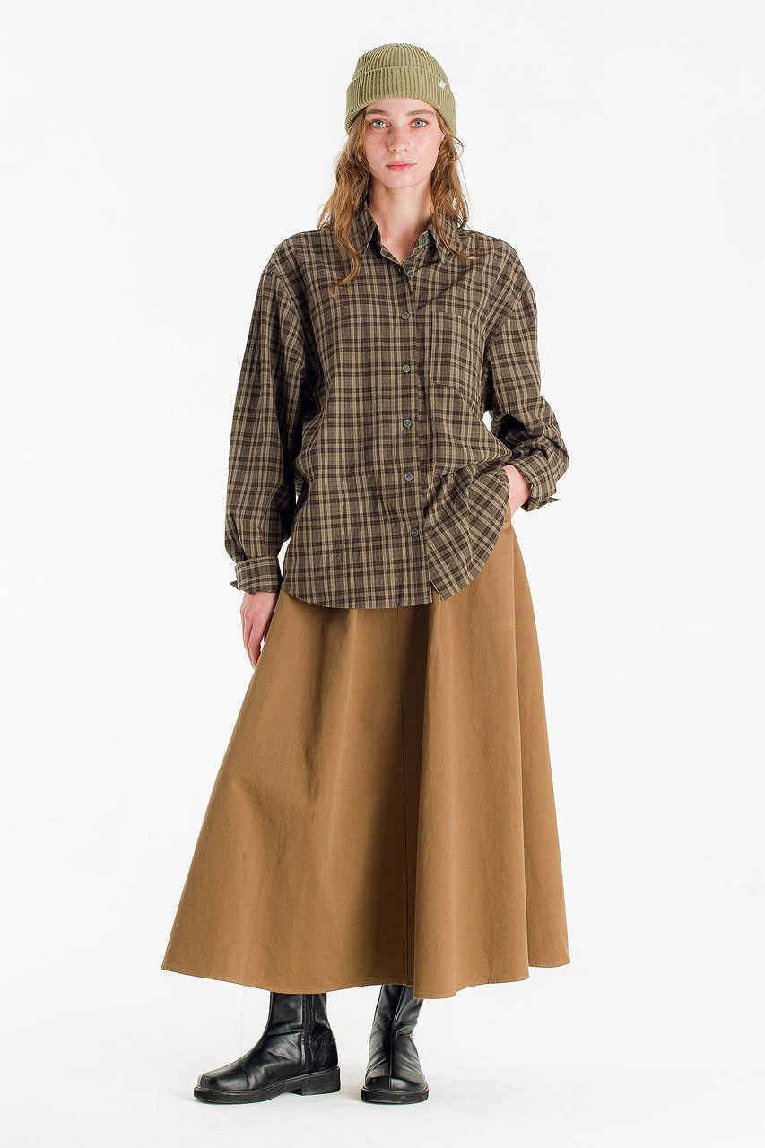 Dusk Check Shirt, Khaki