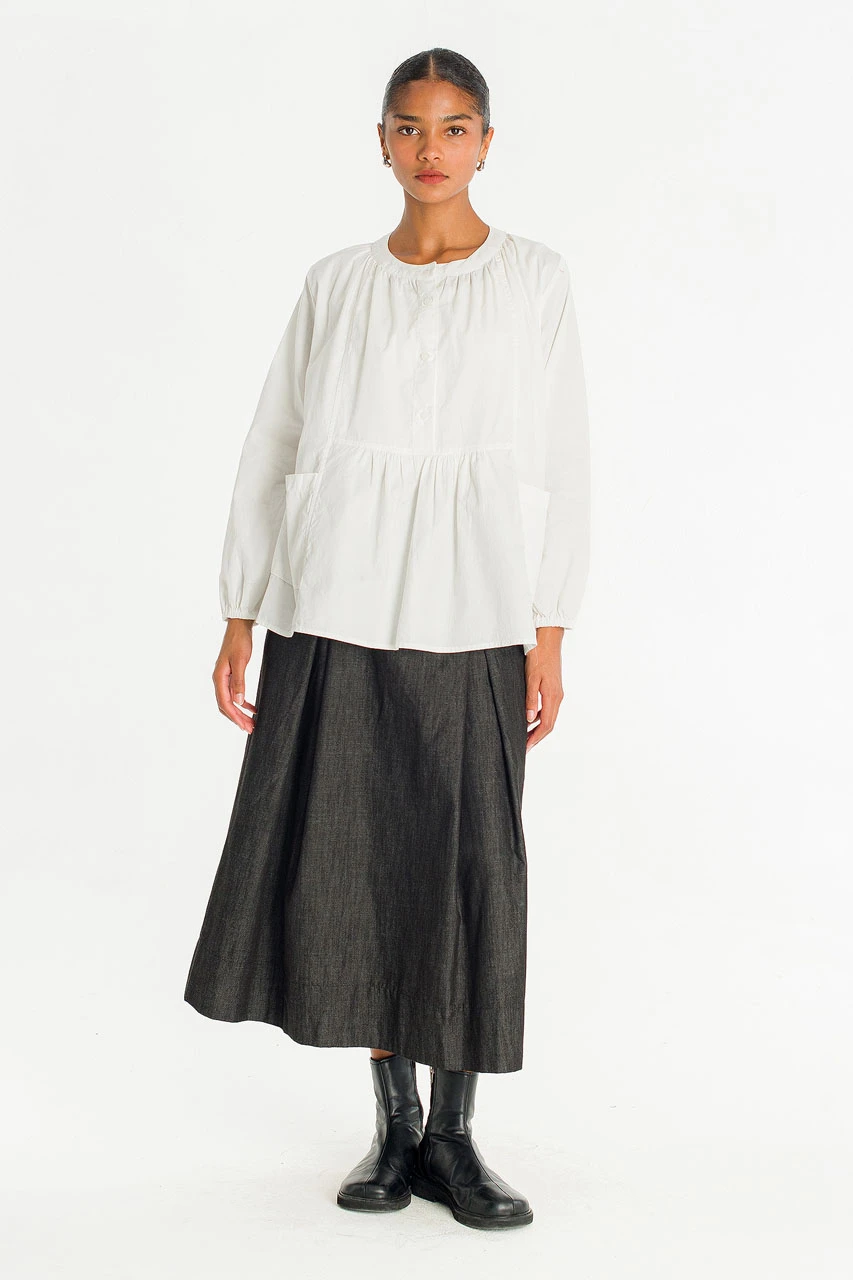 Roa Cotton Tunic, Ivory