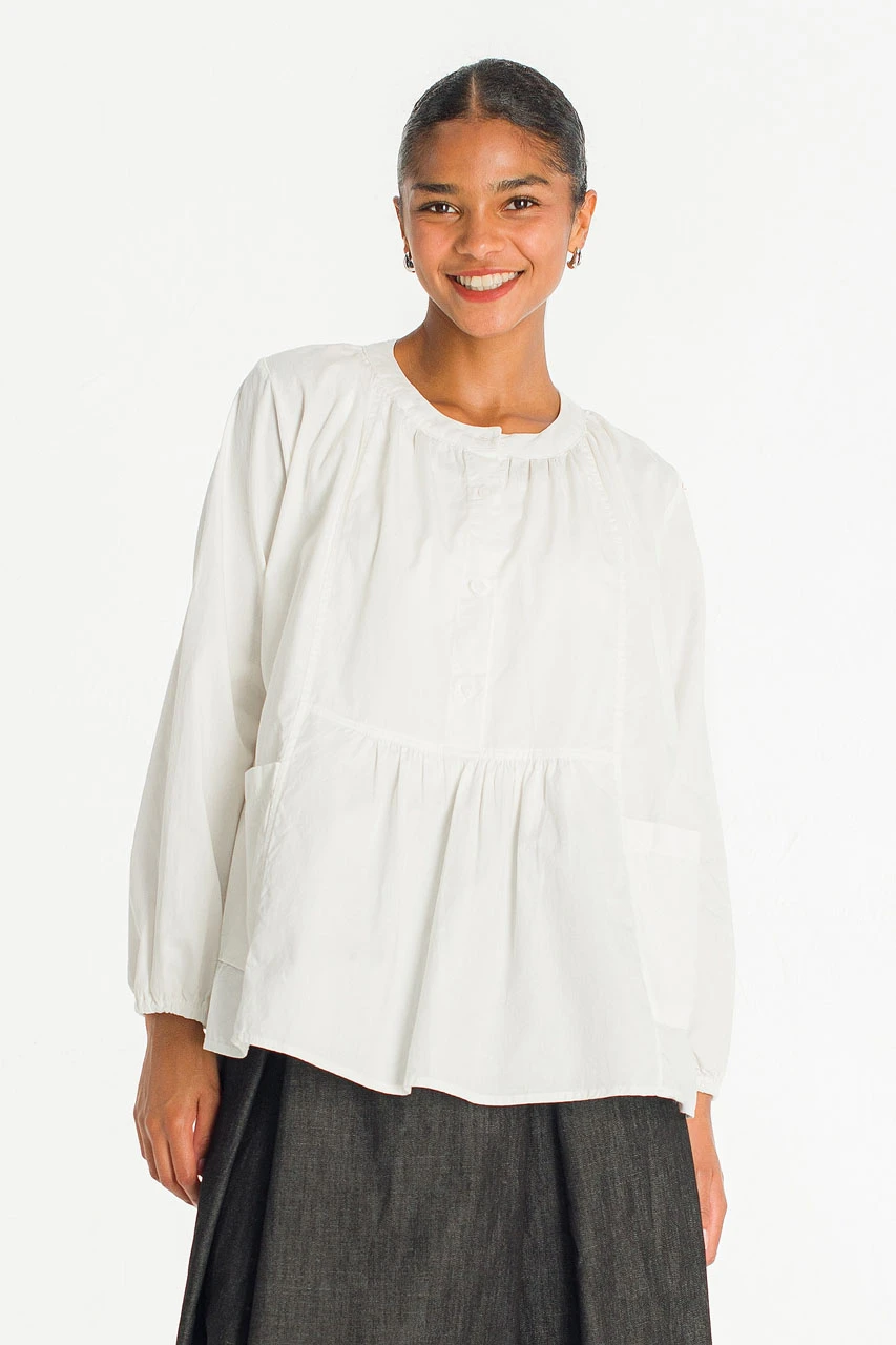 Roa Cotton Tunic, Ivory